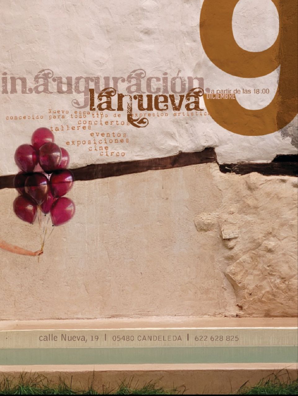 Cartel inauguracion espacio La nueva Candeleda